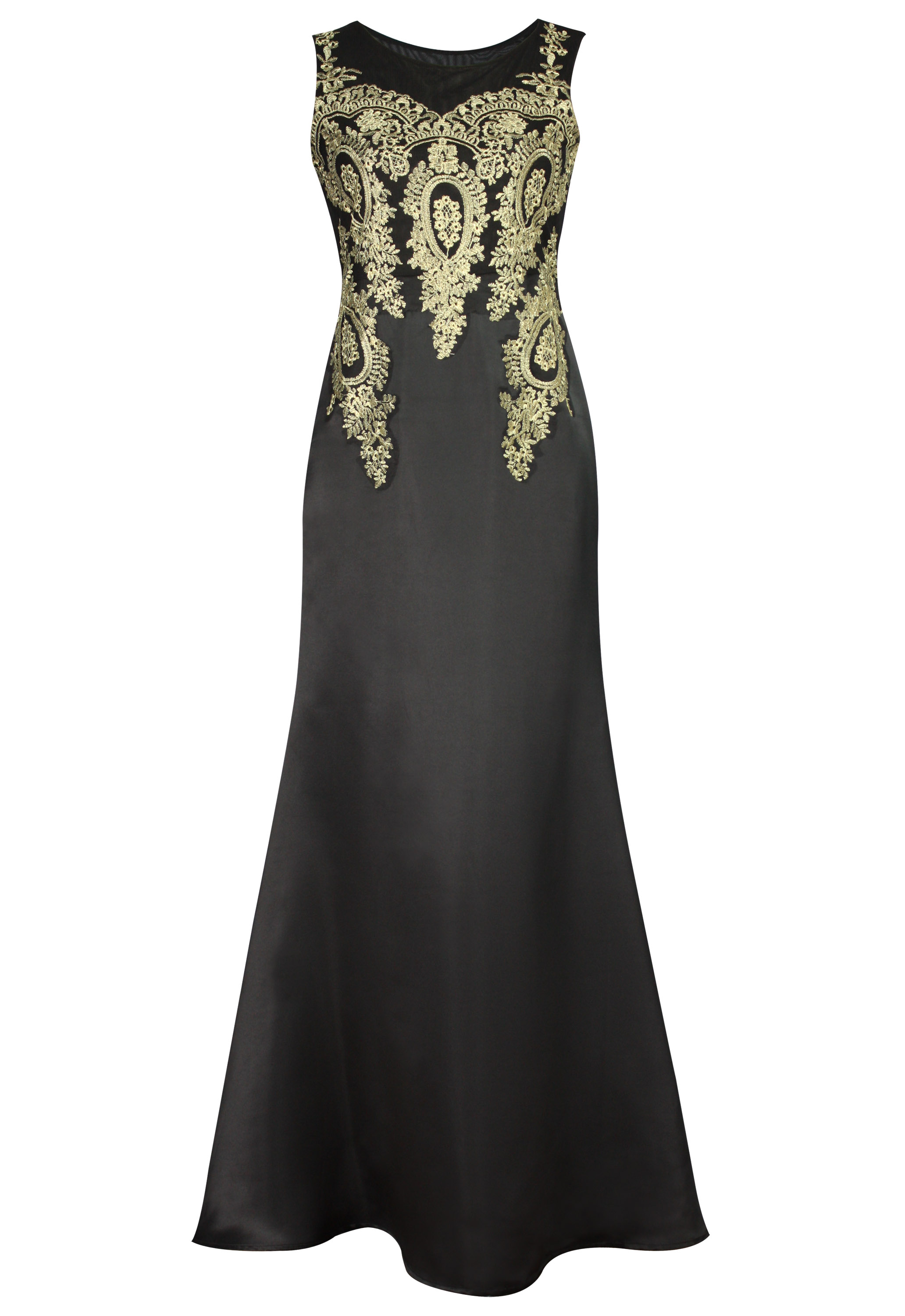 Applique Evening Dress