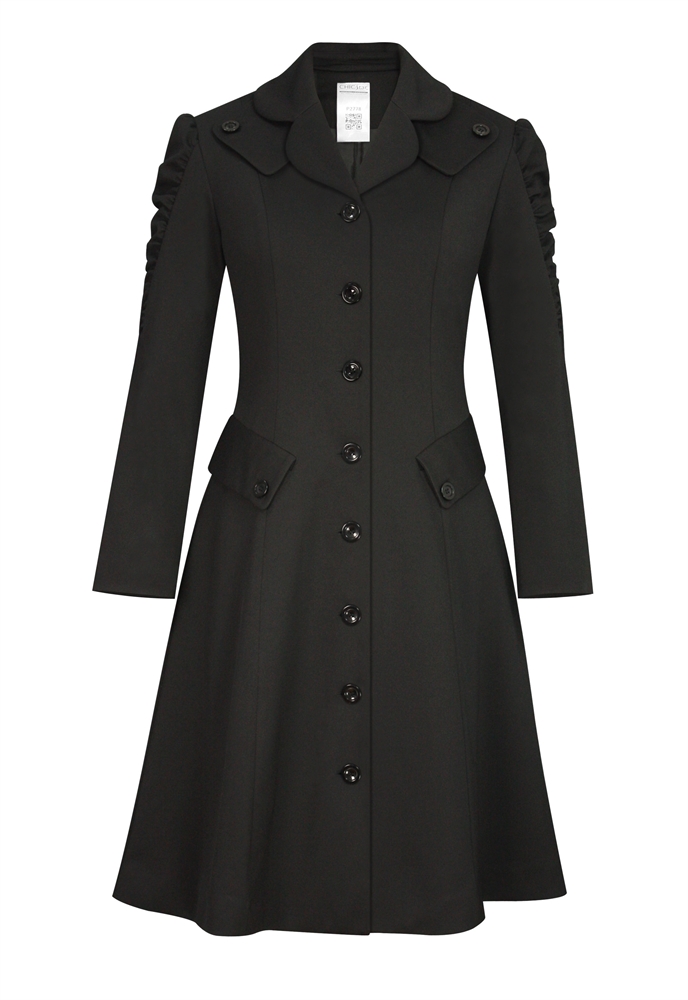 Lapel Ruffles Coat