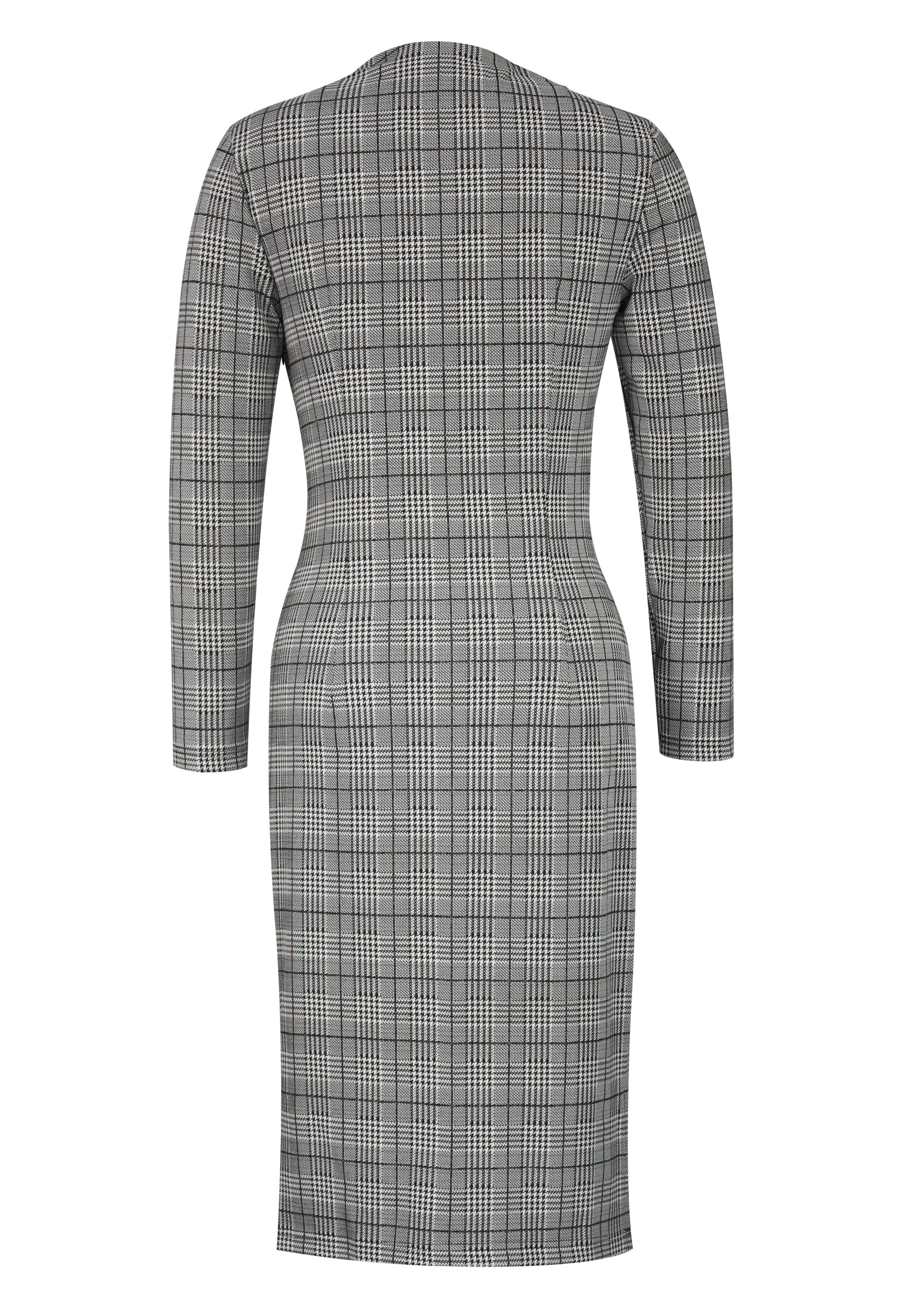 Asymmetric Houndstooth Dress