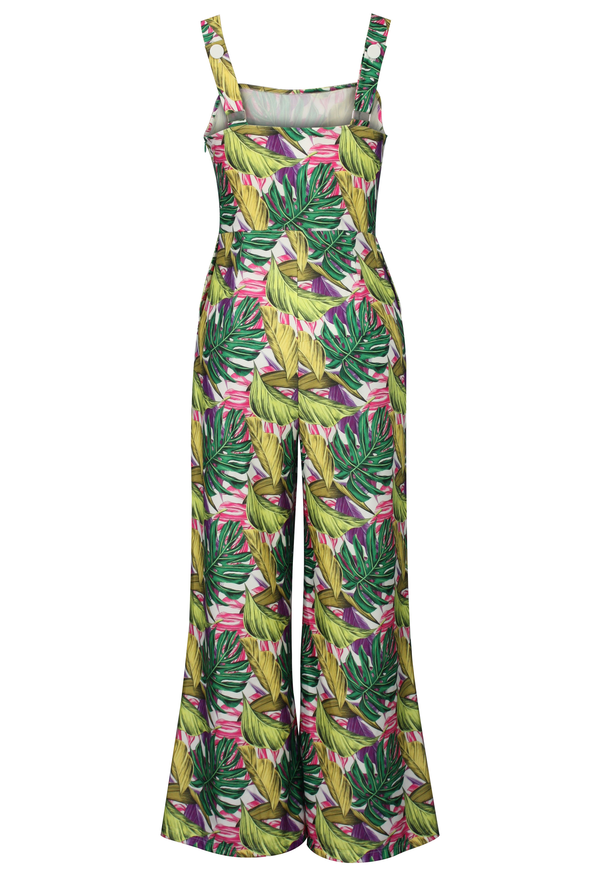 Tropical Print Jumpsuit