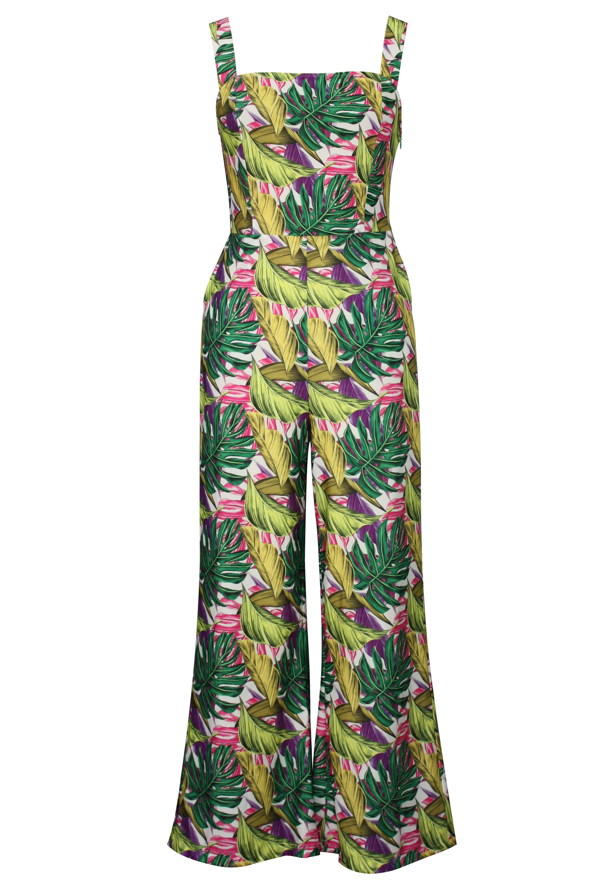 Tropical Print Jumpsuit