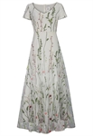 Embroidery Maxi Dress