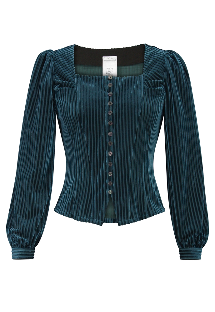 Stripe Velvet Shirt