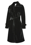 Double Collar Velvet Coat