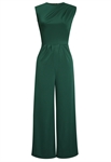 Ruffle Sleeveless Jumpsuit