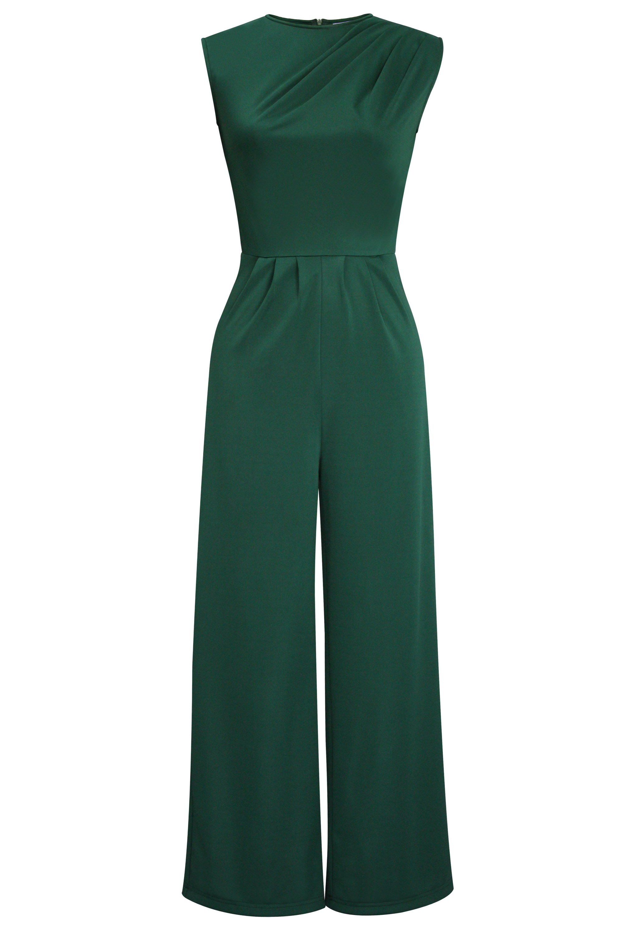 Ruffle Sleeveless Jumpsuit