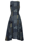 Patchwork Midi Dress