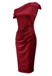Velvet One-shoulder Dress