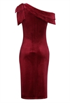 Velvet One-shoulder Dress