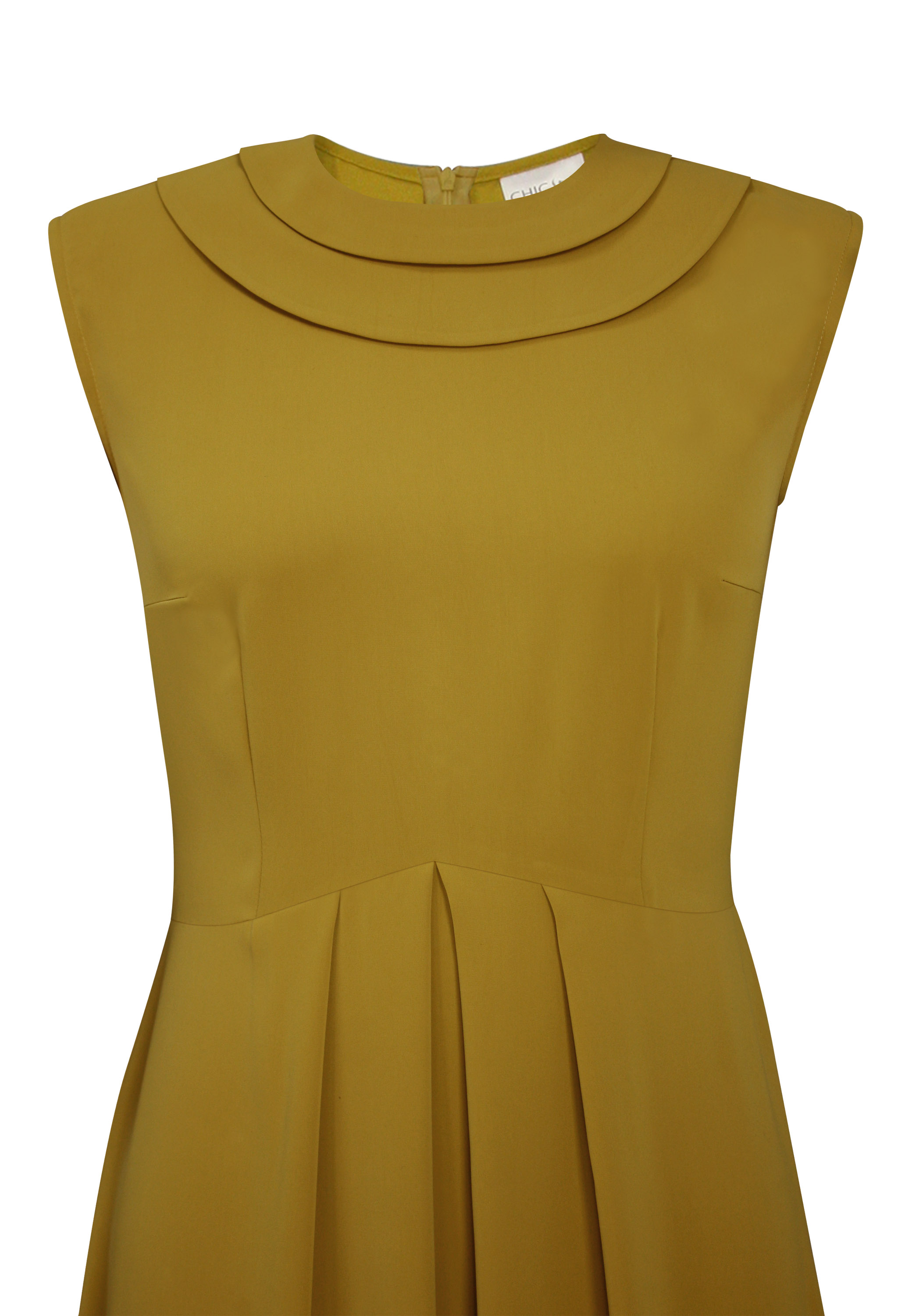 Viscose Double-Collar Dress