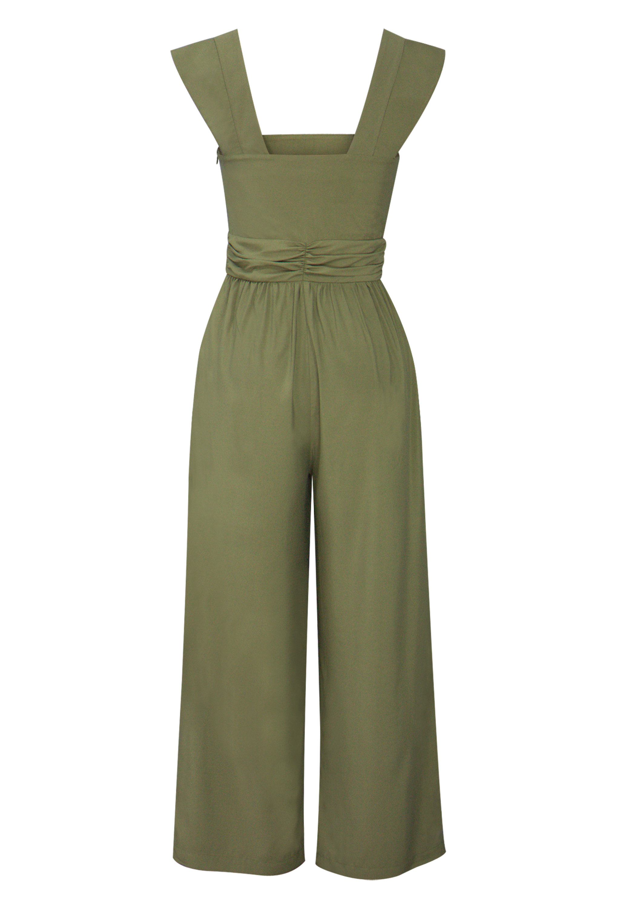 Viscose Ruffle Jumpsuit