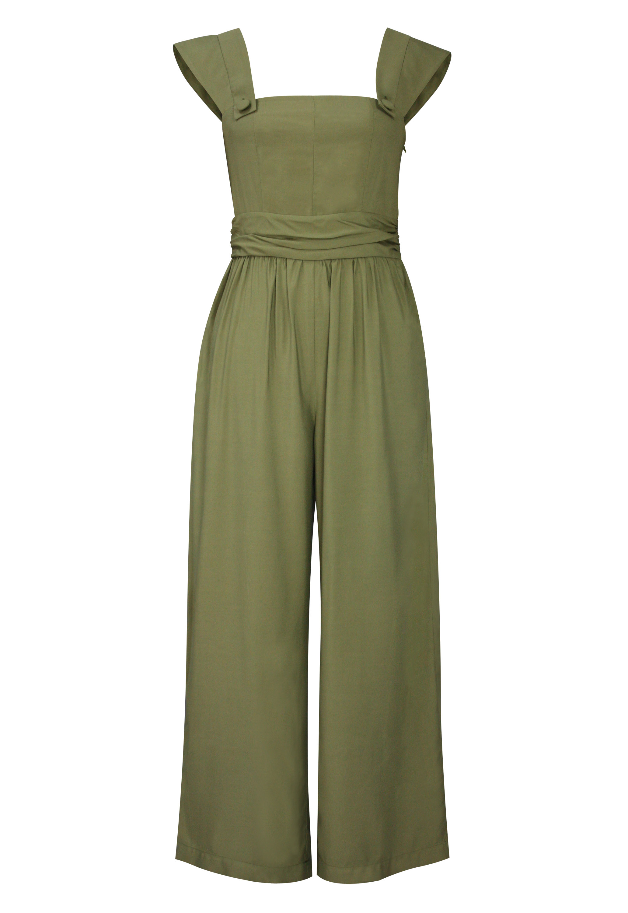 Viscose Ruffle Jumpsuit