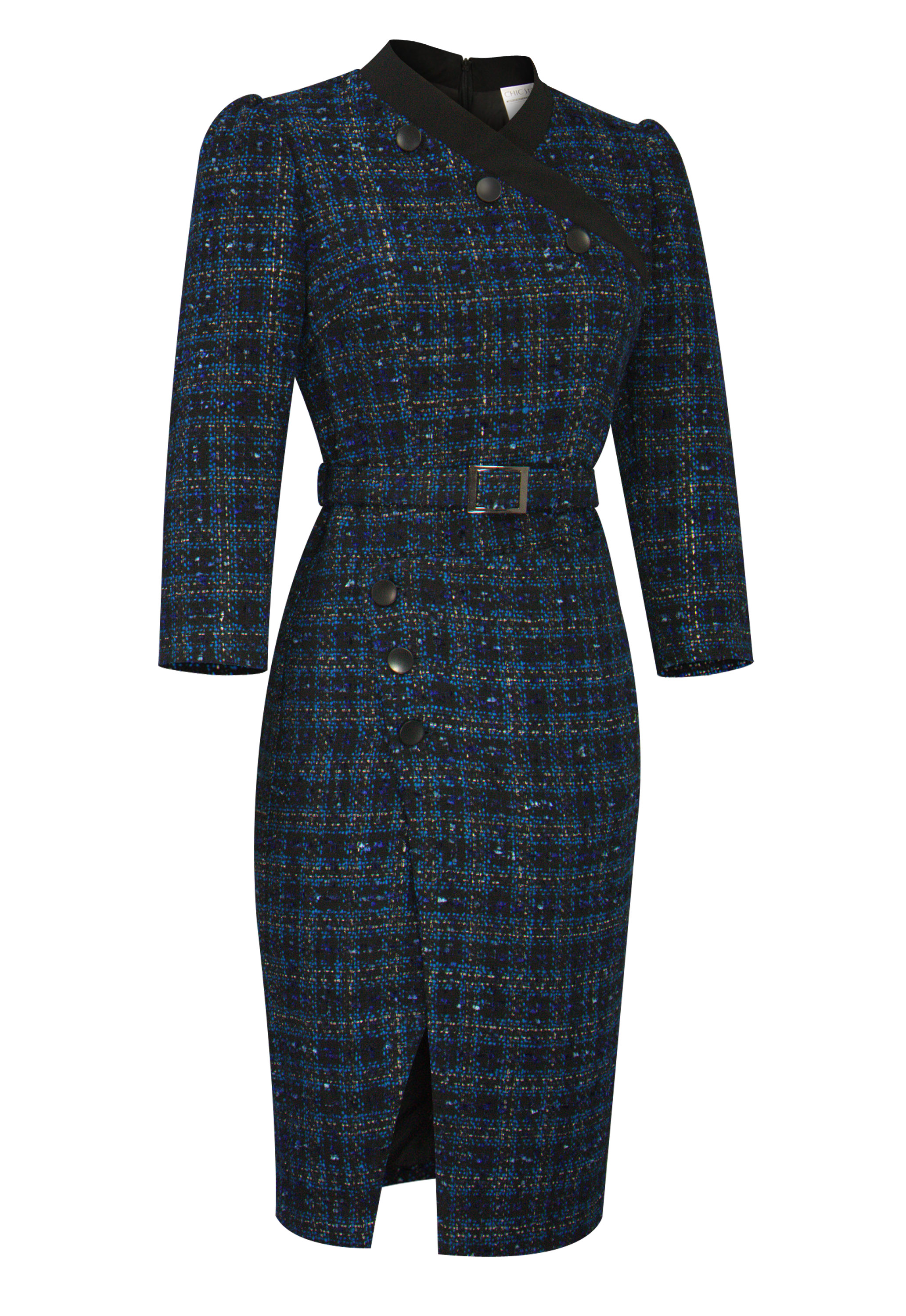 Tweed Plaid Dress