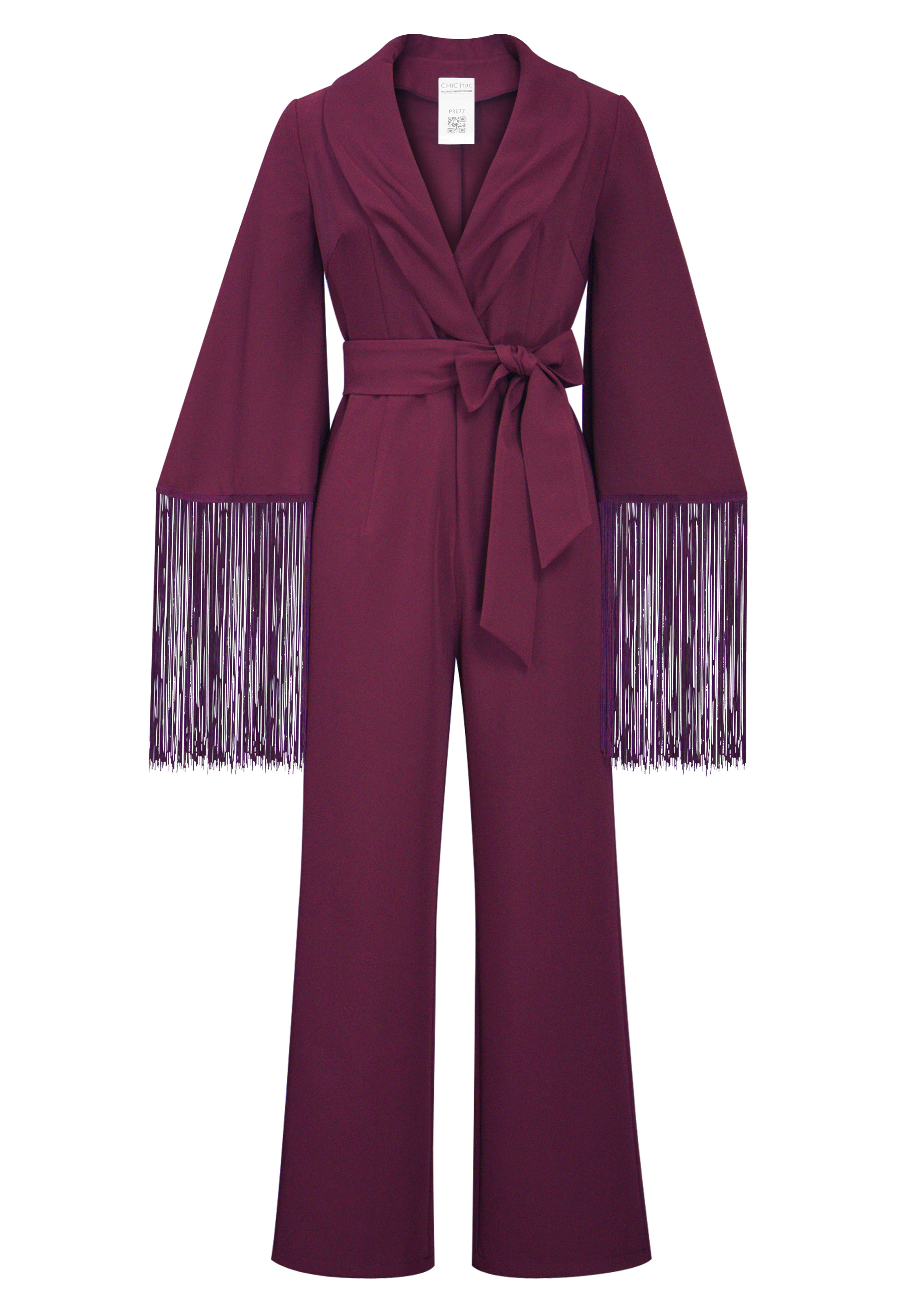 Fringe Belted Jumpsuit