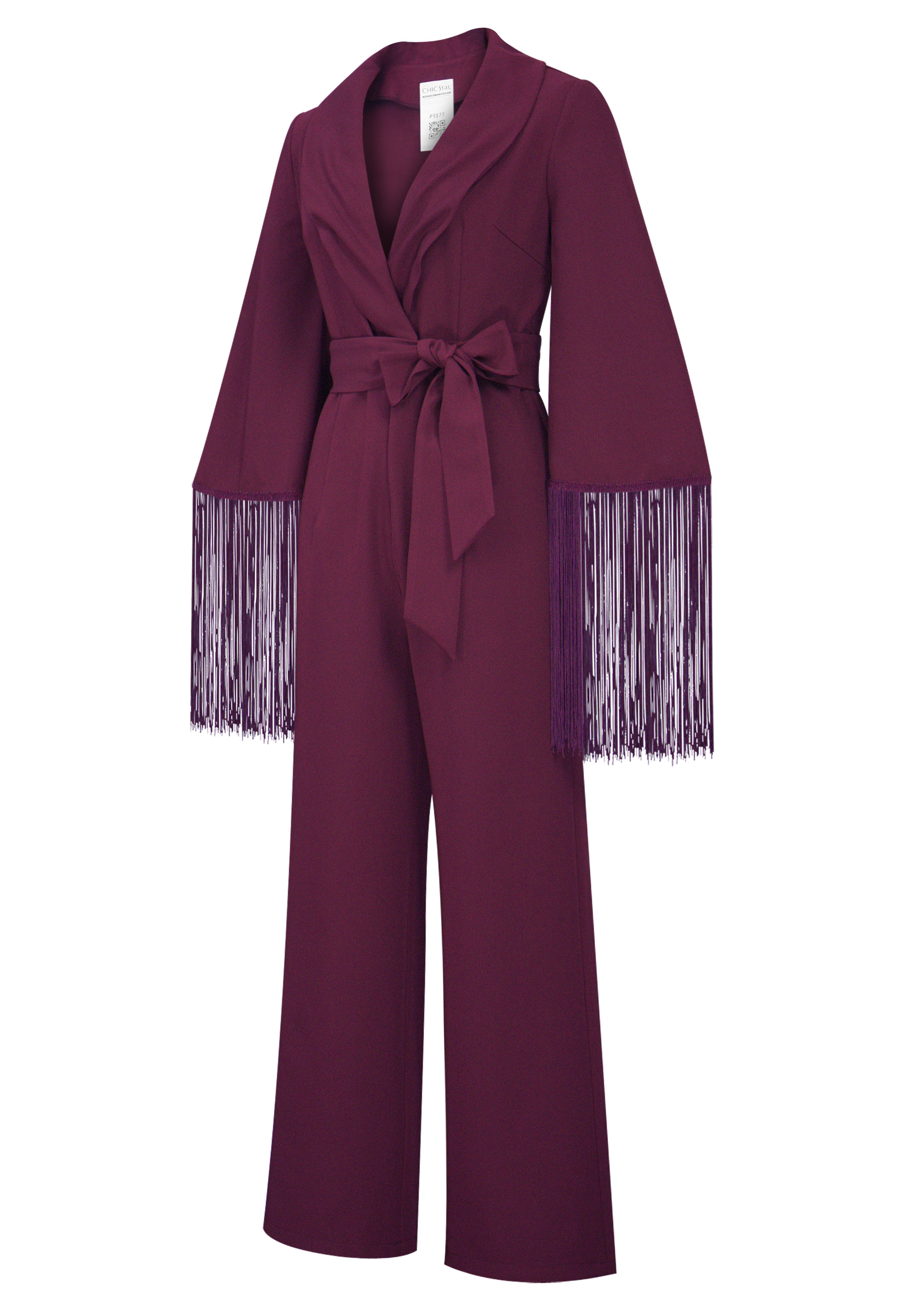 Fringe Belted Jumpsuit