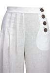 Linen Pleated Pants