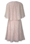 Sequin Fringe Cape Dress
