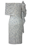 Embossed Jacquard Shawl Dress