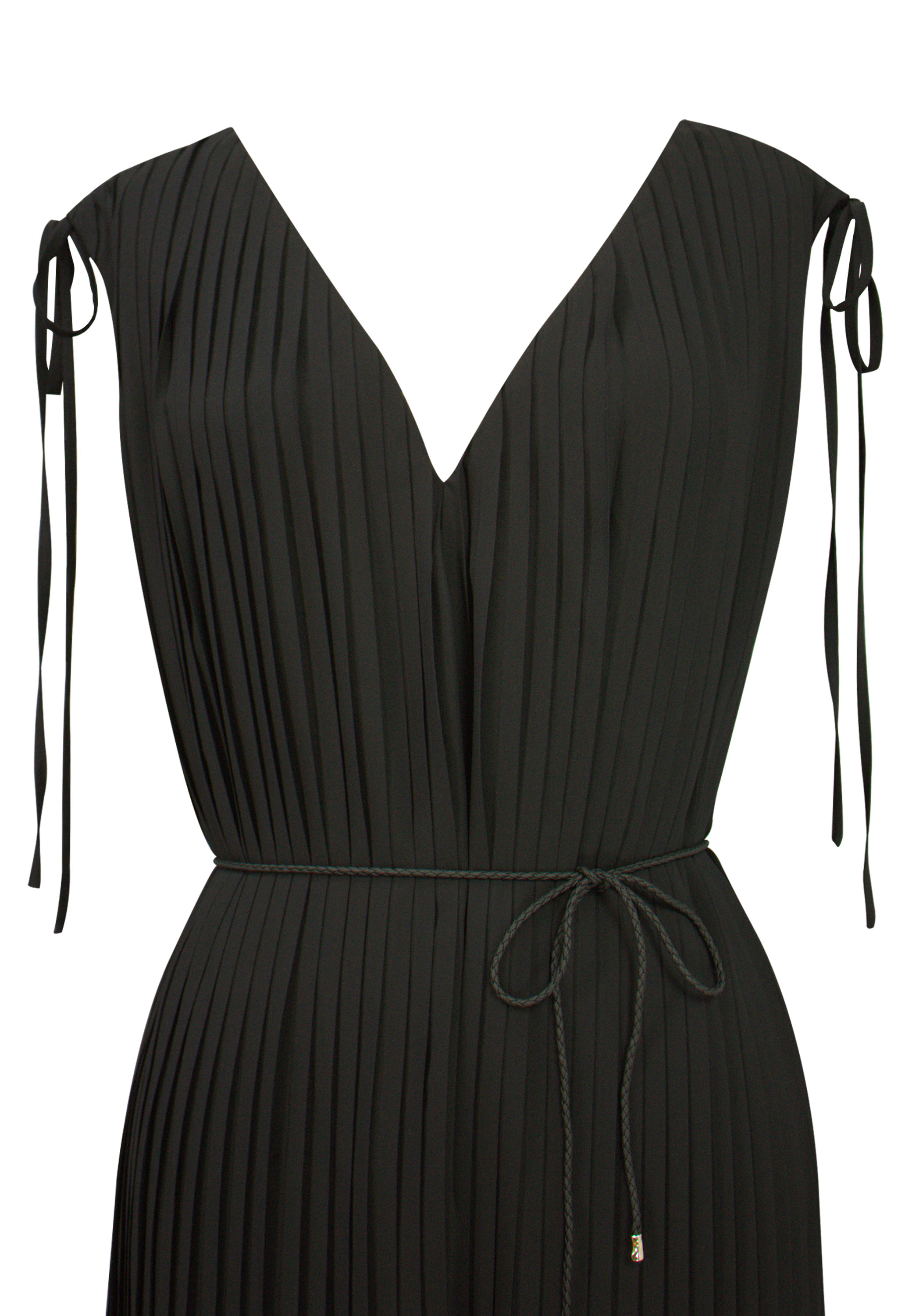 Pleated Drawstring Jumpsuit