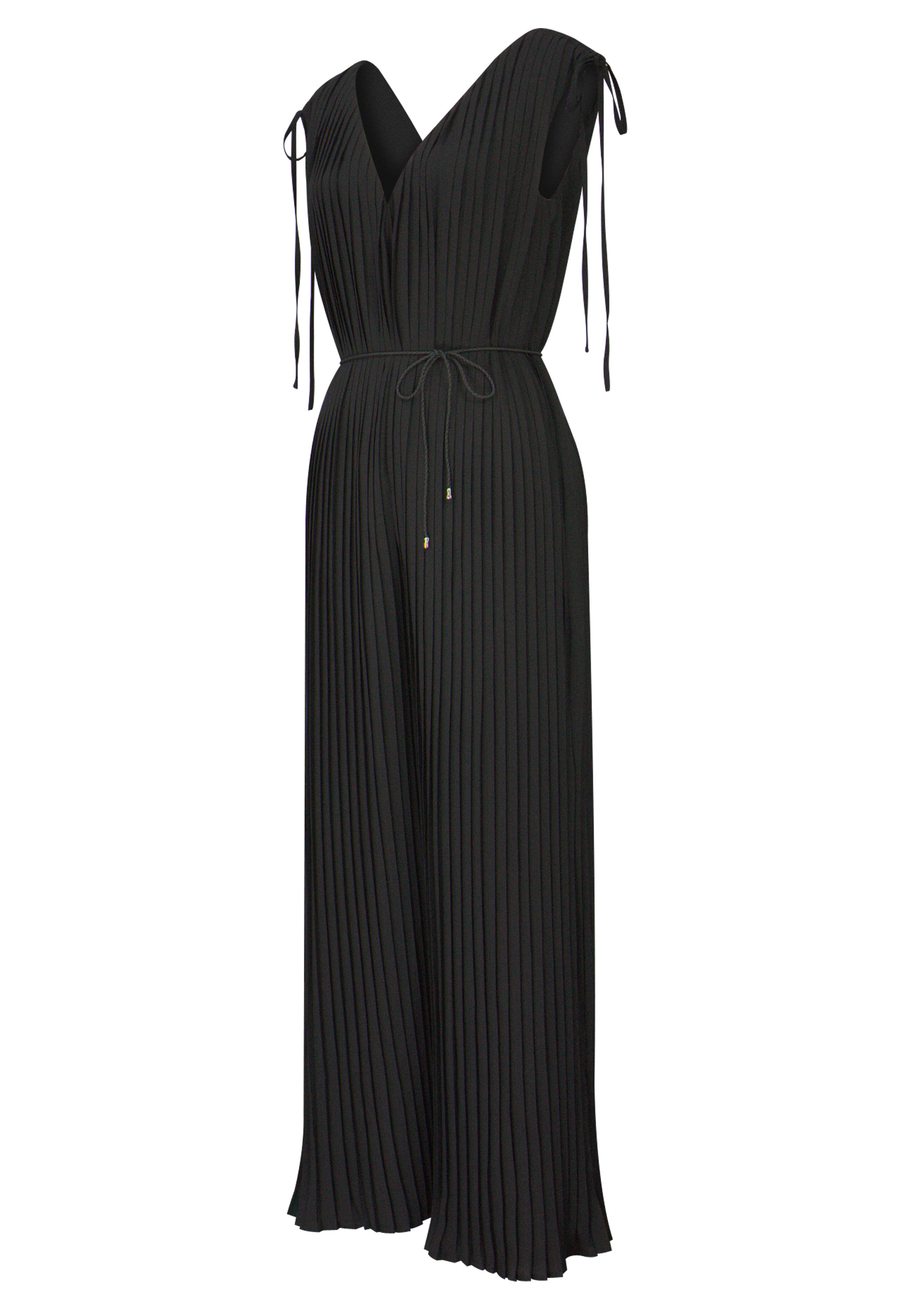 Pleated Drawstring Jumpsuit