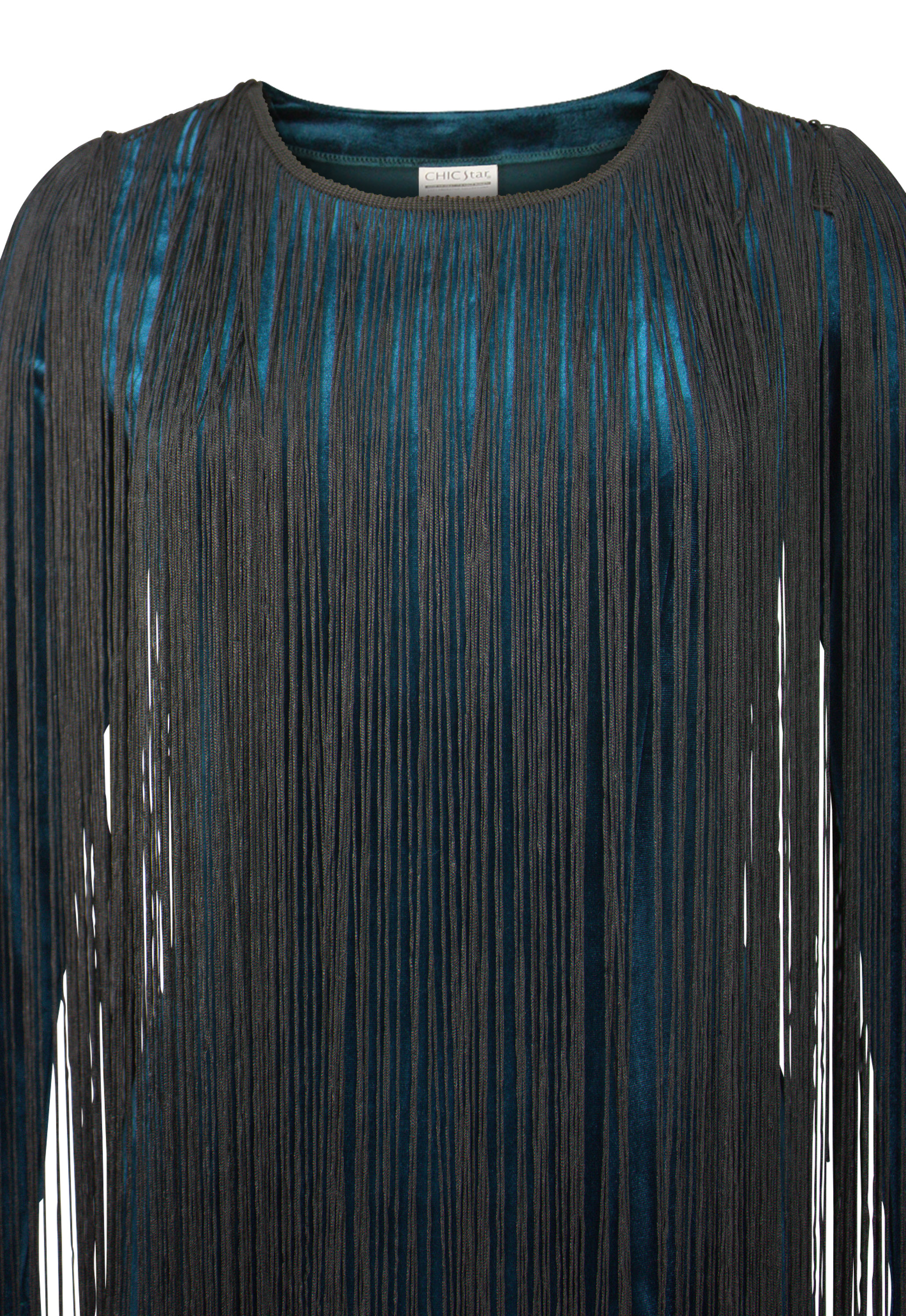 Velvet Fringe Dress