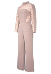 Fringe Jacquard Jumpsuit