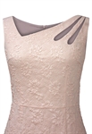 Embossed Jacquard Cut-out Dress