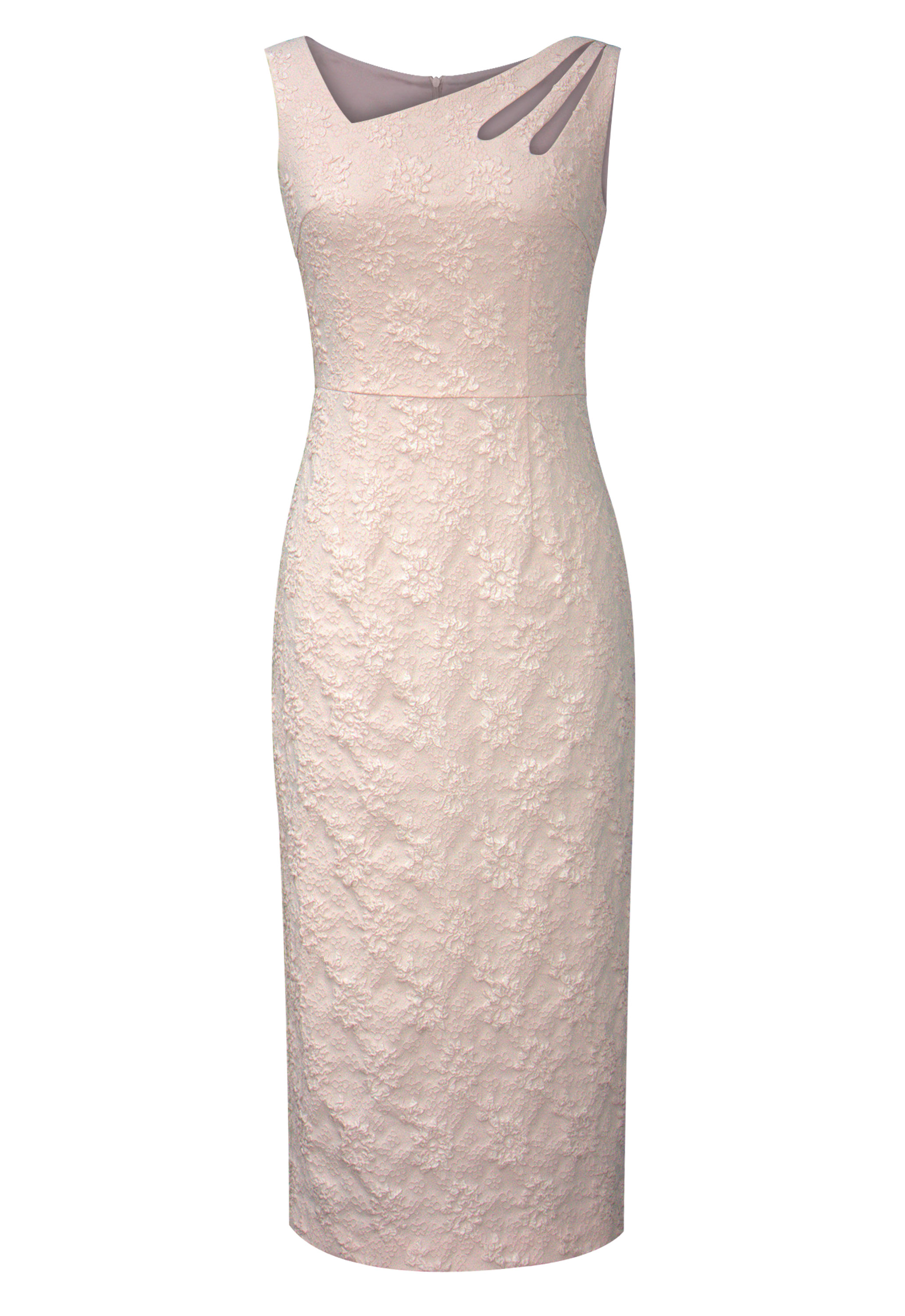 Embossed Jacquard Cut-out Dress