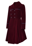 Velvet Trims Trench Jacket