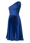 One-Shoulder Pleats Dress