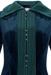 Velvet Stripe-Trim Blazer Jacket