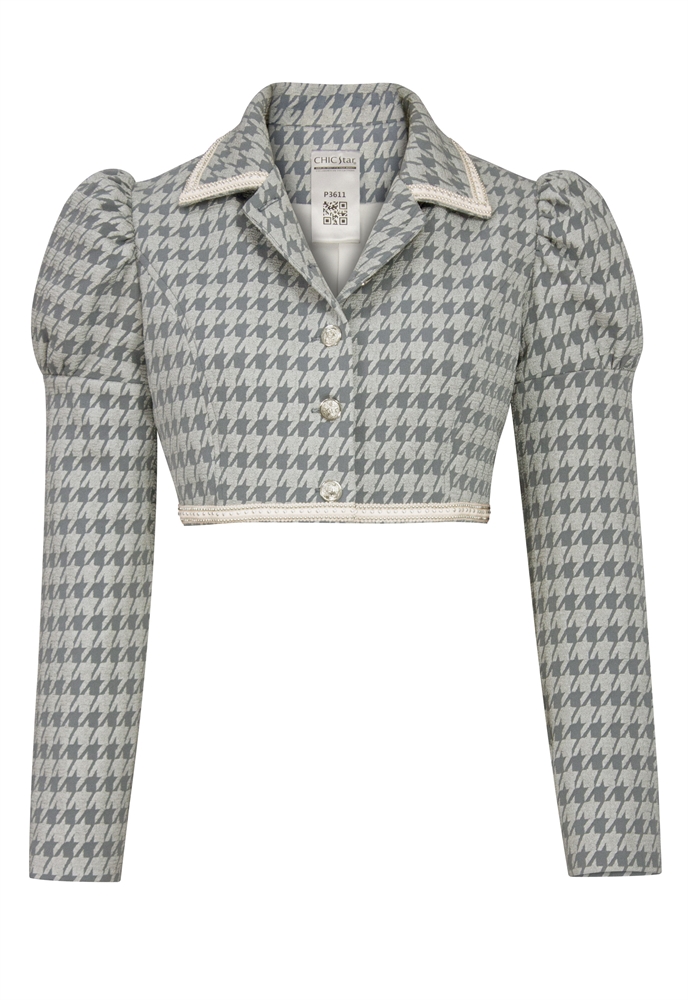 Jacquard Crop Jacket