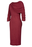 Pleats Draped Dress