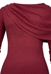 Pleats Draped Dress