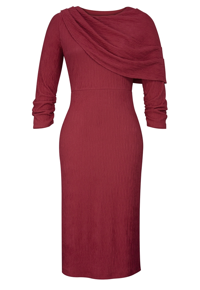Pleats Draped Dress