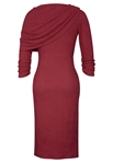 Pleats Draped Dress