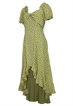 Linen Polka-dot Twist Dress
