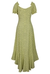 Linen Polka-dot Twist Dress