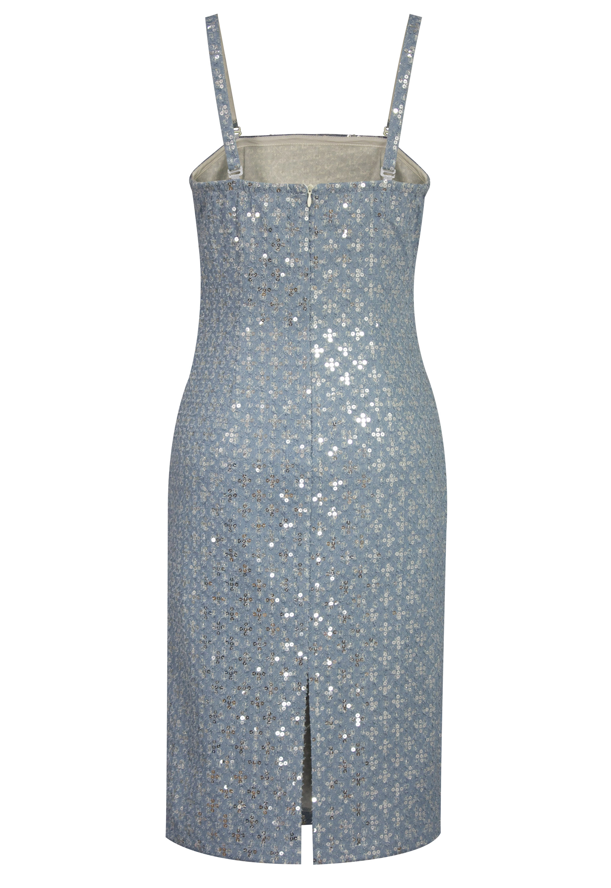 Sequin Denim Dress
