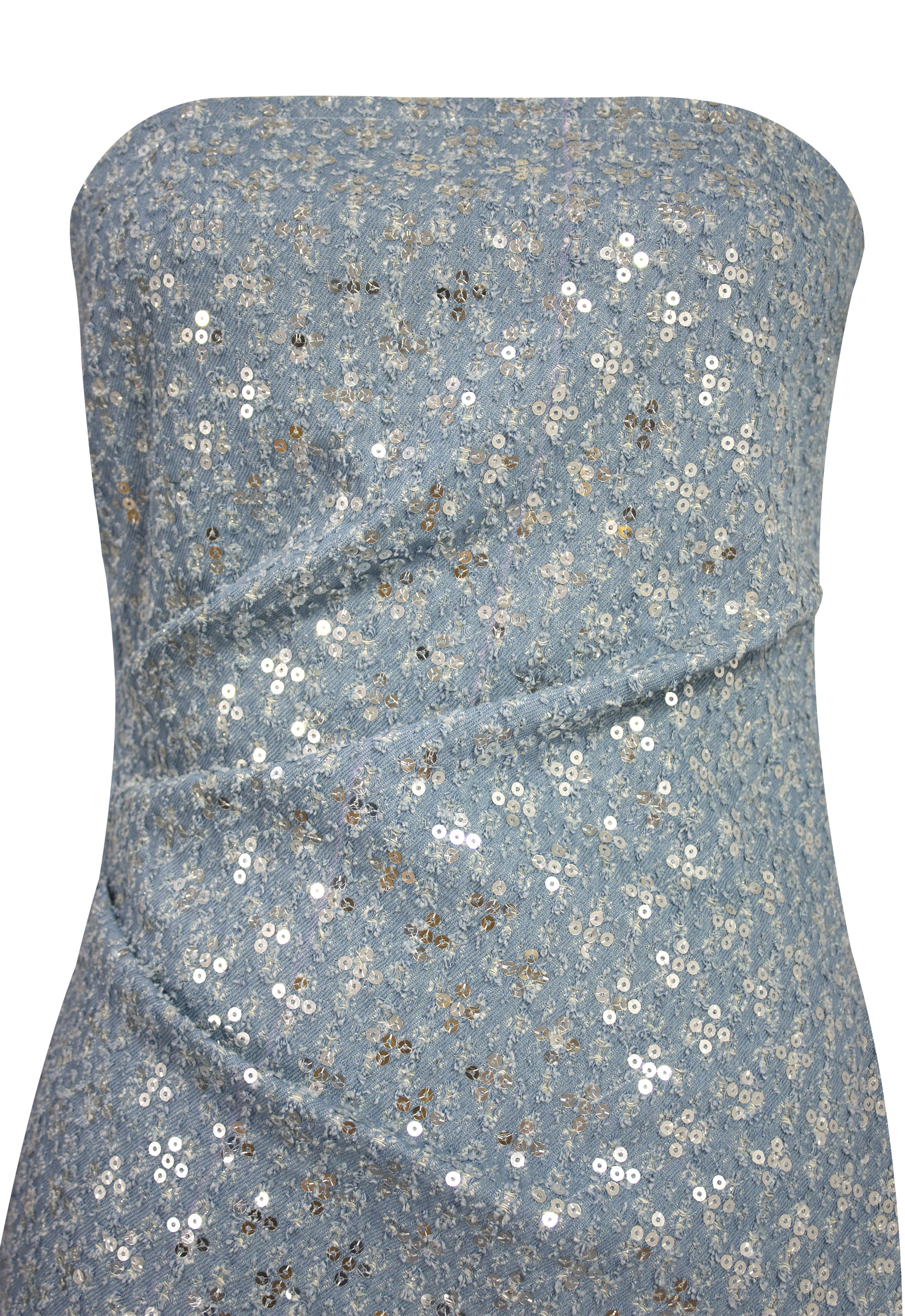 Sequin Denim Dress