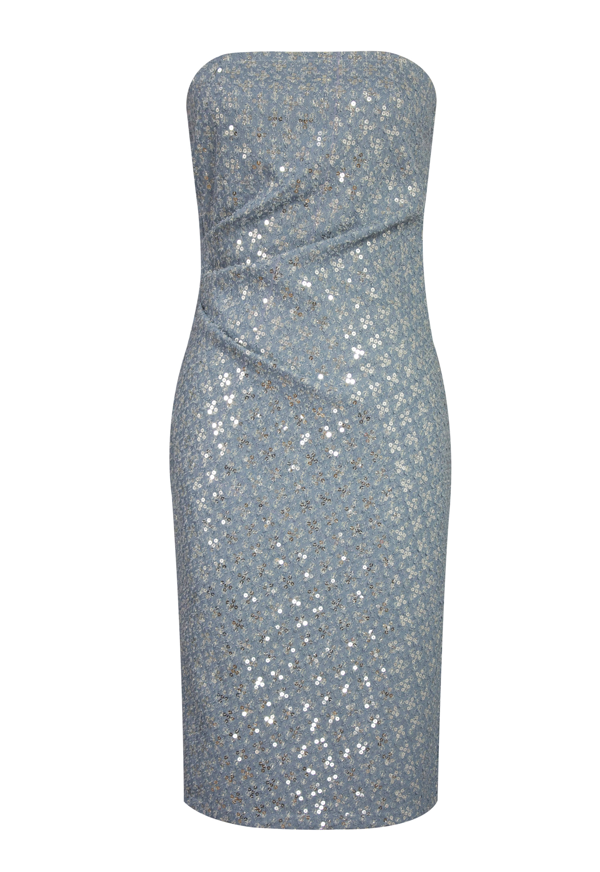 Sequin Denim Dress