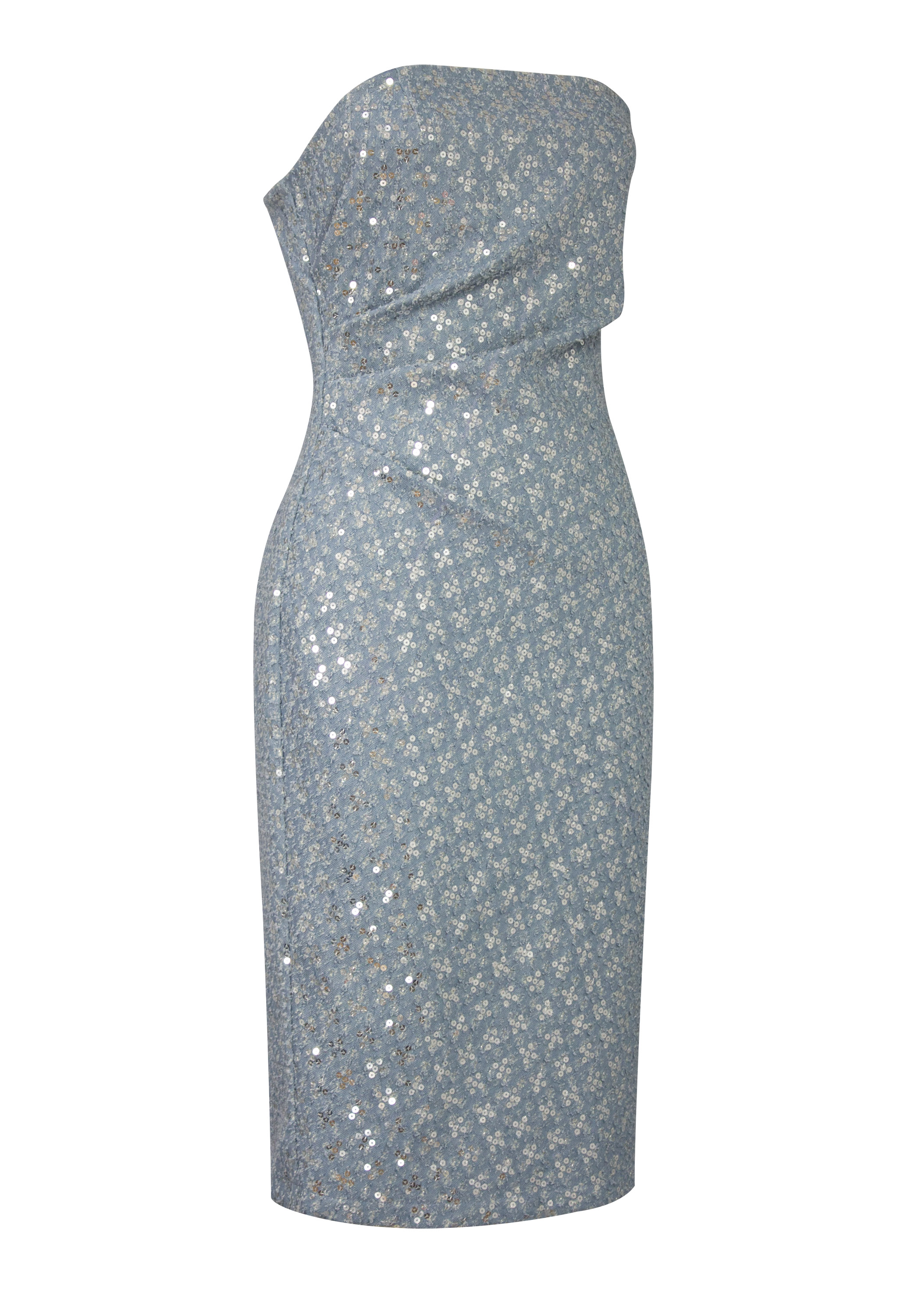 Sequin Denim Dress