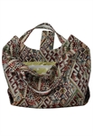 Beaded Handle Tote Bag