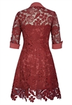 Rhinestone Lace 2Pcs Dress
