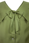 Viscose Bow Shirt