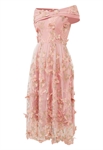 3D Embroidery Layered Dress