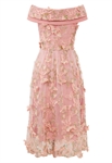 3D Embroidery Layered Dress