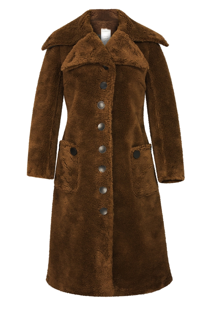 Wool Faux Fur Coat