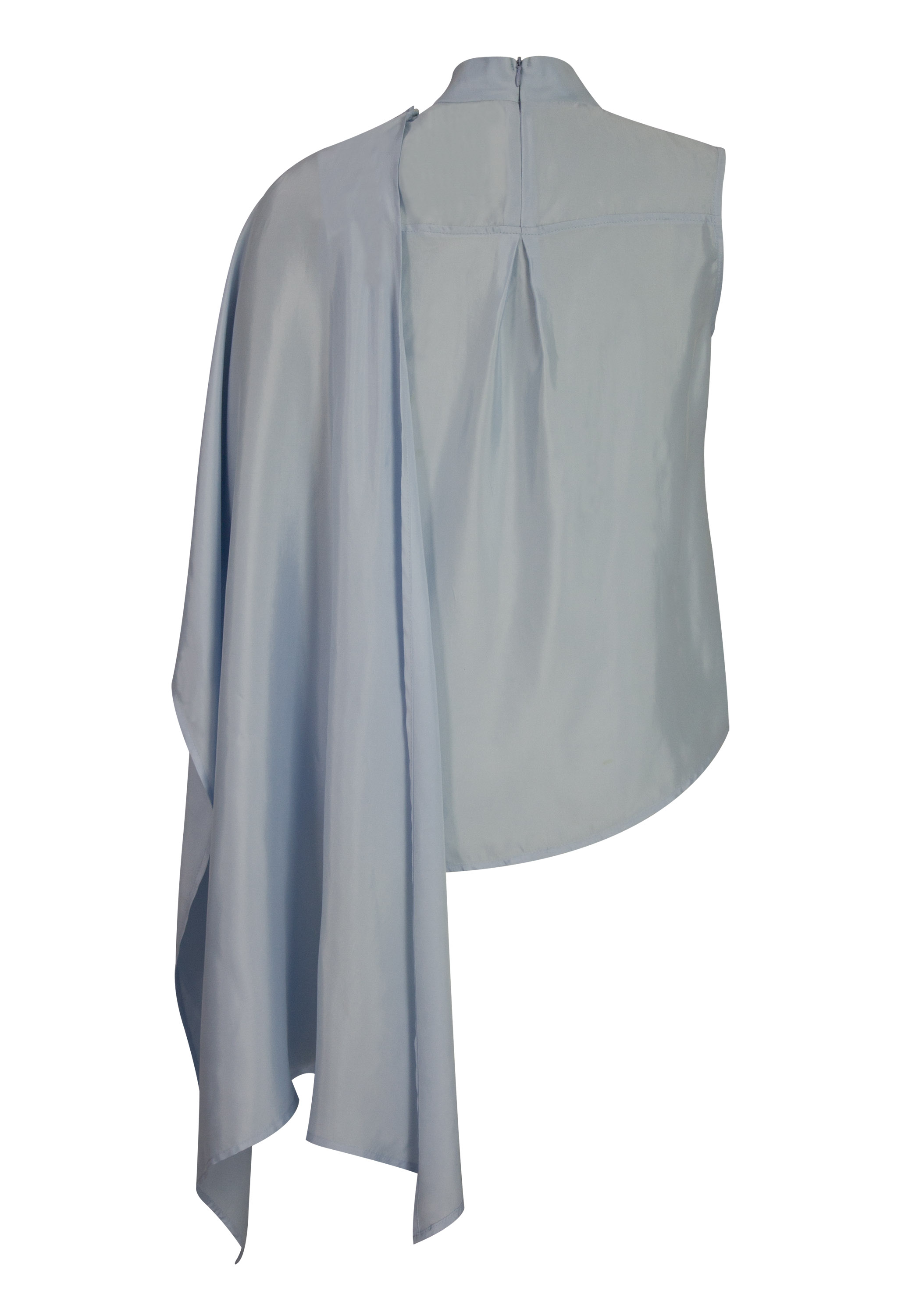 Cupro Viscose Draped Top