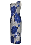 Jacquard Brocade Cut-Out Dress